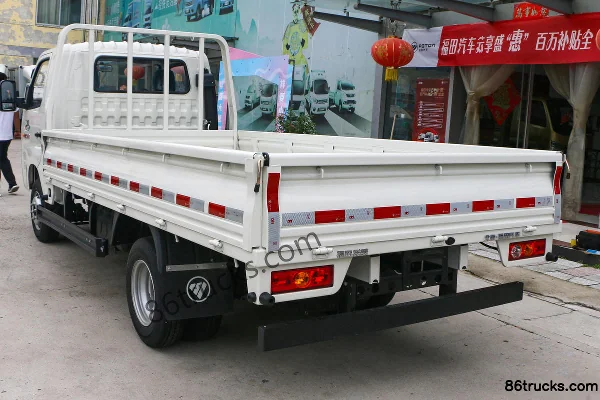 Foton Xiangling M2 Comfort 95 hp 4X2(6 wheels) 3.2m Semi-row Flatbed Mini Truck (China VI) Body (2) | 86Trucks