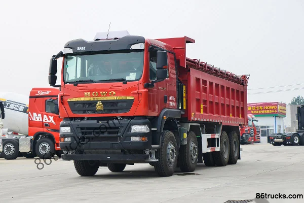 Sinotruk HOWO TX Heavy Truck 410 hp 8X4(12 wheels) 6.5m LNG Dump Truck (China VI) Exterior (3) | 86Trucks