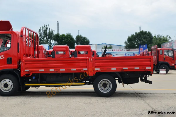 FAW Jiefang J6F 150 hp 4X2(6 wheels) 4.2 m single-row flatbed light truck (mid-body) (2) | 86Trucks