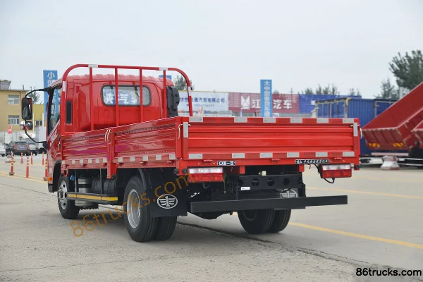 FAW Jiefang J6F 130 hp 4X2(6 wheels) 4.2m Single Row Flatbed Truck Body (3) | 86Trucks