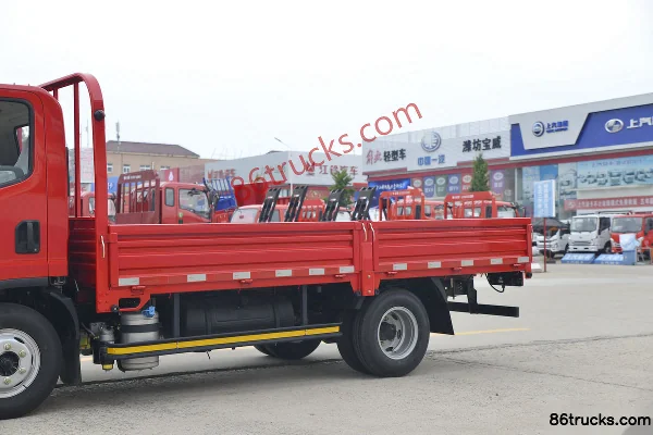 FAW Jiefang J6F 130 hp 4X2(6 wheels) 4.2m Single Row Flatbed Truck Body (1) | 86Trucks