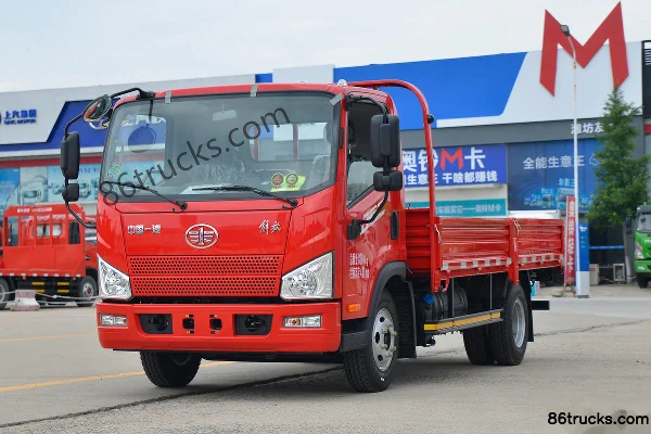 FAW Jiefang J6F 190hp 4X2(6 wheels) 6.2m Semi Row Van Light Truck Exterior (3) | 86Trucks