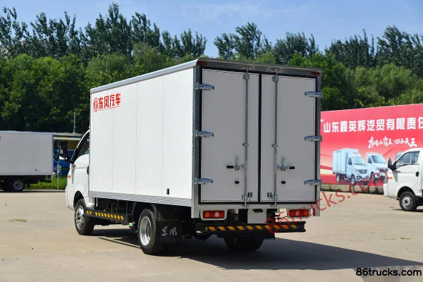 Dongfeng Xiaobawang W17 102 ch 4X2(6 roues) 3,95 m fourgon micro-camion à cabine simple (voie large) Carrosserie (3) | 86Trucks