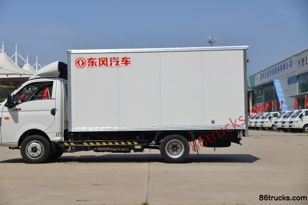 Dongfeng Xiaobawang W17 102 ch 4X2(6 roues) 3,95 m fourgon micro-camion à cabine simple (voie large) Carrosserie (2) | 86Trucks