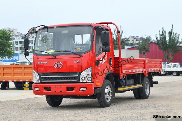 FAW Jiefang Hu VN 132 hp 4X2(6 wheels) 4.16m Single Row Flatbed Light Truck (6-speed) Exterior (3) | 86Trucks