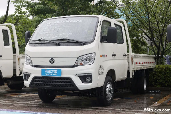 Foton Xiangling M2 Comfort 2.0L 144hp 4X2(6 wheels) Gasoline 2.7m Double Row Flatbed Mini Truck (China VI) Exterior (3) | 86Trucks