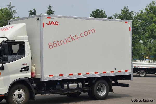 JAC Shuailing E Zhongti 150 ch 4X2(6 roues) 4,15 m camion léger fourgon à cabine simple (China VI) Carrosserie (1) | 86Trucks