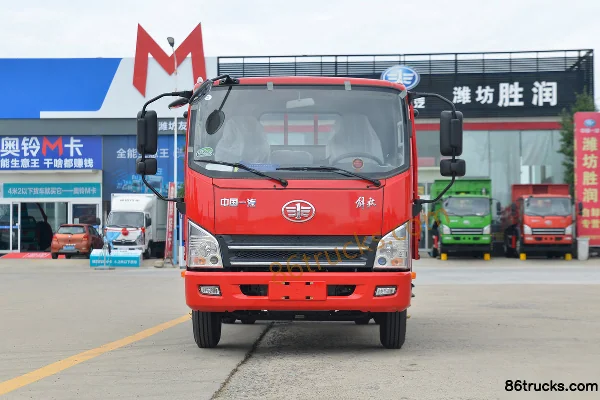 FAW Jiefang Hu VN 132 hp 4X2(6 wheels) 4.16m Single Row Flatbed Light Truck (China VI) Exterior (2) | 86Trucks