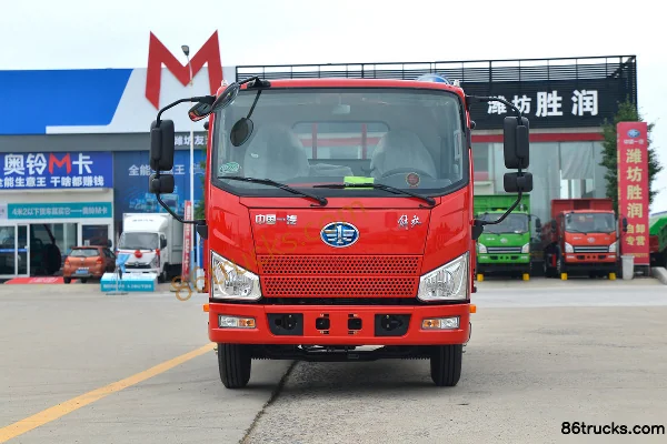 FAW Jiefang J6F 130 hp 4X2(6 wheels) 4.2m Single Row Flatbed Truck Exterior (2) | 86Trucks