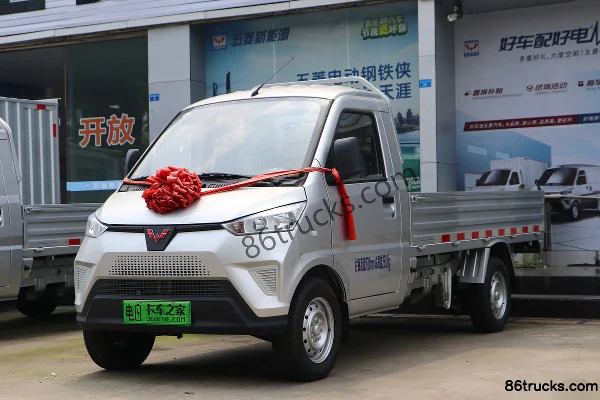 Wuling électrique 2,5T 3,015 m cabine simple camion plateau à ridelles tout électrique 41,86 kWh 4X2(6 roues) Extérieur (3) | 86Trucks
