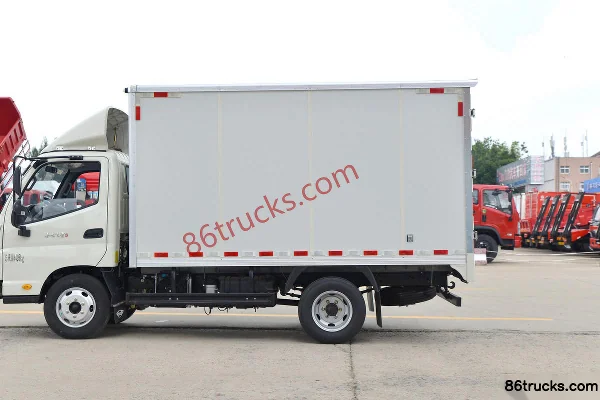 Foton Times Small Card Star 5 115hp 4X2(6 wheels) 3.67m Single Row Van Light Truck (Hydraulic Brake)(China VI) Body (2) | 86Trucks