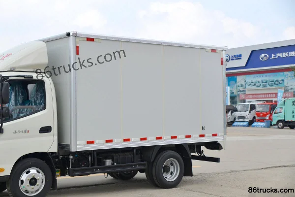 Foton Times Small Card Star 5 115hp 4X2(6 wheels) 3.67m Single Row Van Light Truck (Hydraulic Brake)(China VI) Body (1) | 86Trucks