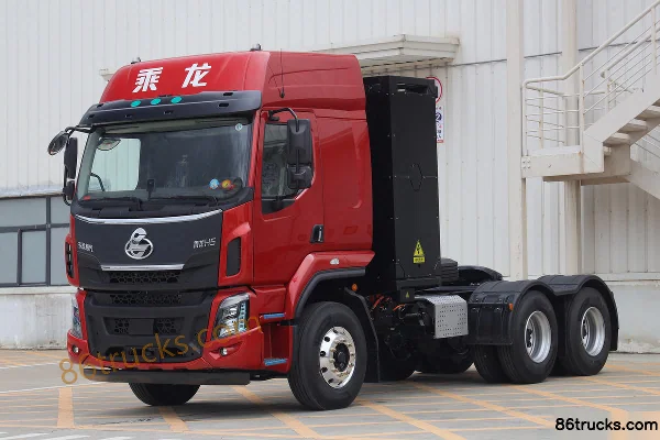 Dongfeng Liuqi Chenglong H5 Heavy Truck 6X4(10 wheels) Battery Swap Tractor Truck 350kWh Exterior (3) | 86Trucks