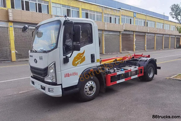 Sinotruk Haoman H3 130 ch 4X2(6 roues) Camion à benne amovible pour déchets(China VI)(marque Wanglongwei) Extérieur (3) | 86Trucks