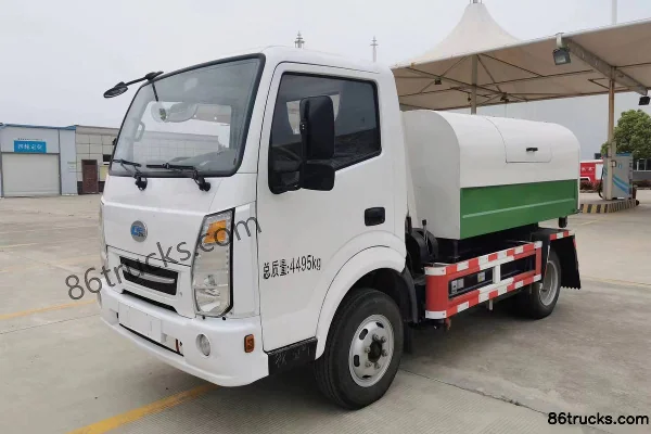 Xinchufeng H3 4.5T 2.43m Single Row Pure Electric Detachable Garbage Truck 55.706kWh 4X2(6 wheels) Exterior (2) | 86Trucks