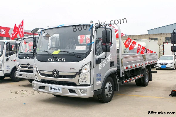 Foton Yutu II 152 hp 4X2(6 wheels) 4.17m AMT automatic single-row flatbed light truck (China VI) Exterior (3) | 86Trucks