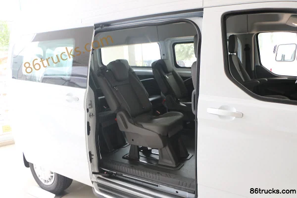JMC New Transit 122 hp 9-Seat 2.0T Diesel Medium Wheelbase Medium Roof Multi-Purpose Commercial Vehicle (China VI) Cargo Box (1) | 86Trucks