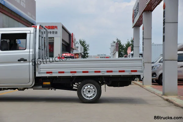 Changan Kuayue King X1 Standard 1.6L CNG 105hp 4X2(6 wheels) 2.55m double-row flatbed light truck (China VI)(single rear wheel) Body (3) | 8