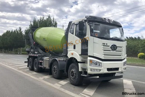 FAW Jiefang J6P 360hp 8X4(12 wheels) 6.7m³ concrete mixer truck Exterior