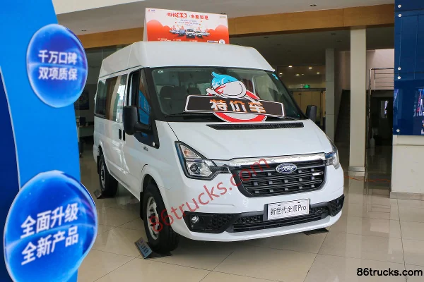 JMC New Generation Transit Pro 2023 140hp 2.2T Diesel 3 Seats Long Wheelbase High Roof Panel Van (Dual Rear Wheels) Exte