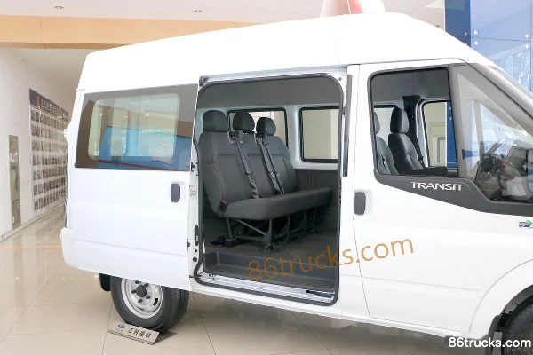 JMC New Generation Transit 2016 155 hp 15-seat Standard Long Wheelbase 2.2T Medium Roof Multi-purpose Vehicle Cargo Box (1) | 86Trucks
