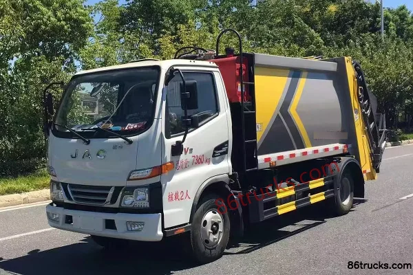 JAC Junling V3 150 hp 4X2(6 wheels) Compression Refuse Truck (Kailifeng) (China VI) Exterior (2) | 86Trucks