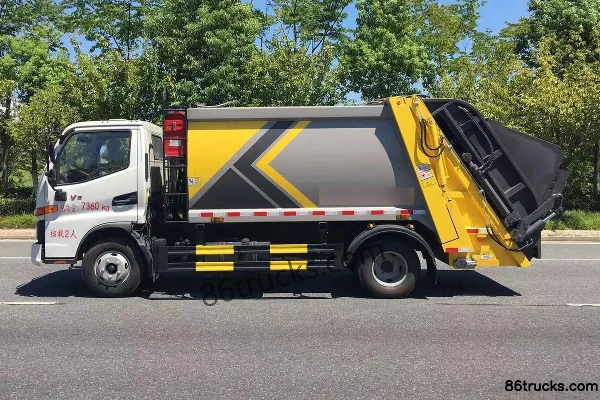 JAC Junling V3 150 hp 4X2(6 wheels) Compression Refuse Truck (Kailifeng) (China VI) Exterior (3) | 86Trucks