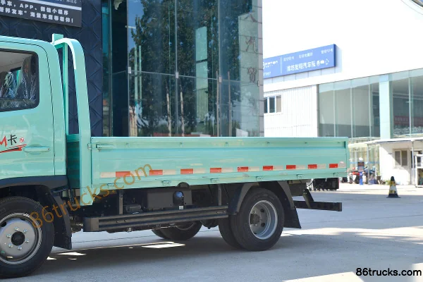 Foton Auman M Card 158hp 4X2(6 wheels) 3.815m Single Row Flatbed Light Truck (China VI) Body (1) | 86Trucks