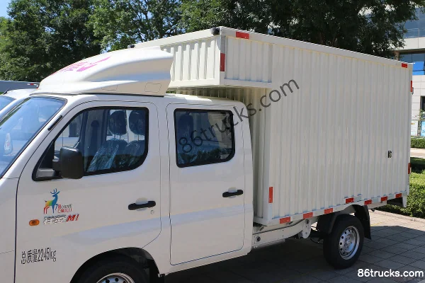 Foton Xiangling M1 Luxury 1.6L 122hp 4X2(6 wheels) Gasoline 2.55m Double Row Van Mini Truck (China VI) Body (1) | 86Trucks