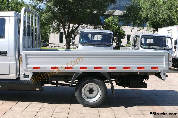 Foton Times Small Card Star 2 1.6L 105hp 4X2(6 wheels) CNG 2.71m double-row flatbed micro truck (China VI) Body (3) | 86Trucks