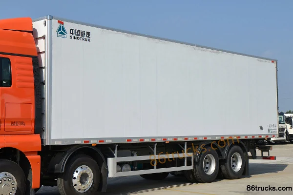 Sinotruk Sitrak SITRAK G7 510 hp 8X4(12 wheels) 9.45m AMT Automatic Refrigerated Truck Body (1) | 86Trucks