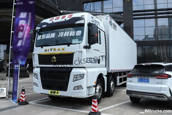 Sinotruk Sitrak G7S 490hp 8X4(12 wheels) 9.45m AMT automatic refrigerated truck Exterior (3) | 86Trucks