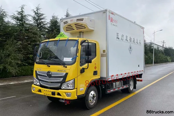Foton Auman S1 Series 150hp 4X2(6 wheels) 4.06m Medical Waste Transport Truck (Hongxingda) (China VI) Exterior (3) | 86Trucks