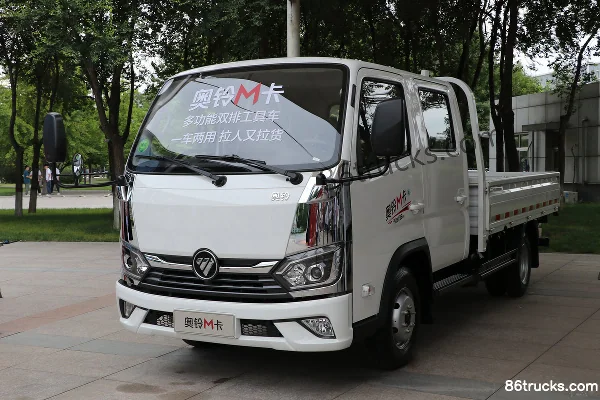 Foton Aoling M 1.5L 136 ch 4X2(6 roues) essence 3,1 m cabine double plateau léger (China VI) Extérieur (3) | 86Trucks