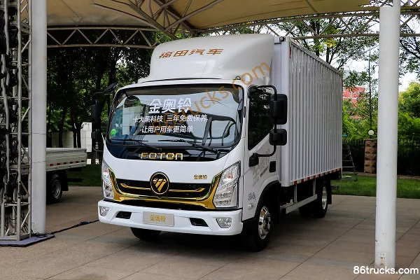 Foton Golden Aoling 158 hp 4X2(6 wheels) 4.14m Single Row Van Light Truck (China VI) Exterior (3) | 86Trucks