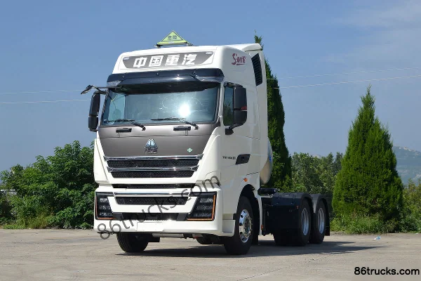Sinotruk HOWO TH7 Heavy Truck 460 hp 6X4(10 wheels) LNG Automatic Hazardous Material Tractor Truck Exterior (3) | 86Trucks