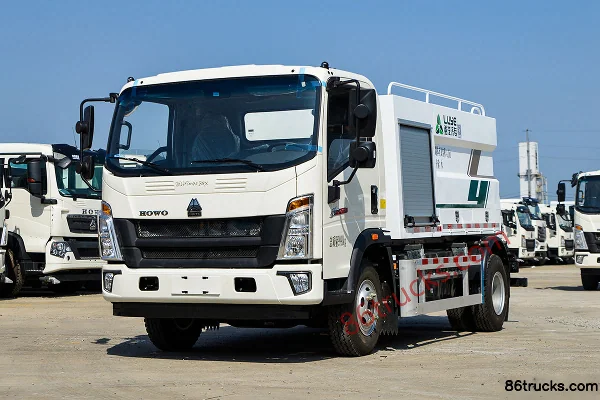 Sinotruk HOWO Hanvan 136 hp 4X2(6 wheels) Electric Sewer Cleaning Truck (Lvye Brand) Exterior (3) | 86Trucks