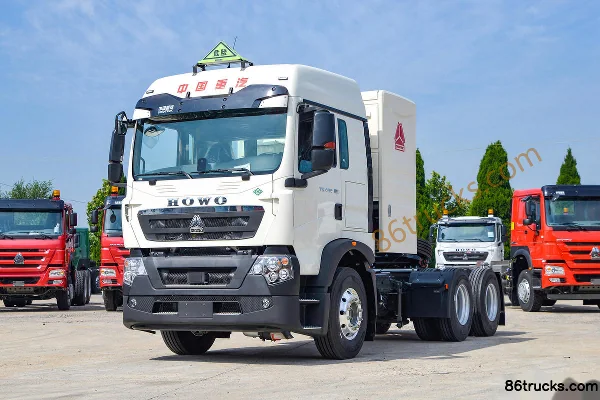 Sinotruk HOWO TX Heavy Truck 460hp 6X4(10 wheels) CNG Dangerous Goods Tractor Truck Exterior (3) | 86Trucks