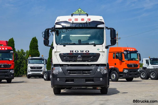 Sinotruk HOWO TX Heavy Truck 460hp 6X4(10 wheels) CNG Dangerous Goods Tractor Truck Exterior (2) | 86Trucks