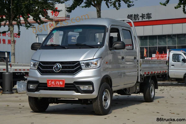 Dongfeng Xiaobawang W08 1.5L 113hp 4X2(6 wheels) 2.5m double-row flatbed micro truck (with A/C)(China VI) Exterior (3) | 86Trucks