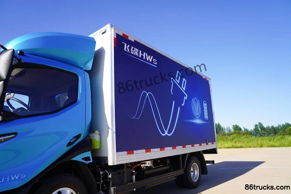 Feidi HW5 4,16 m cabine simple camion léger fourgon hybride rechargeable 17,5 kWh 4X2(6 roues) Carrosserie (1) | 86Trucks