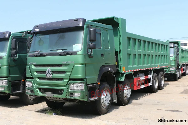 Sinotruk HOWO-7 375hp 8X4(12 wheels) 7.6m Dump Truck Exterior (3) | 86Trucks