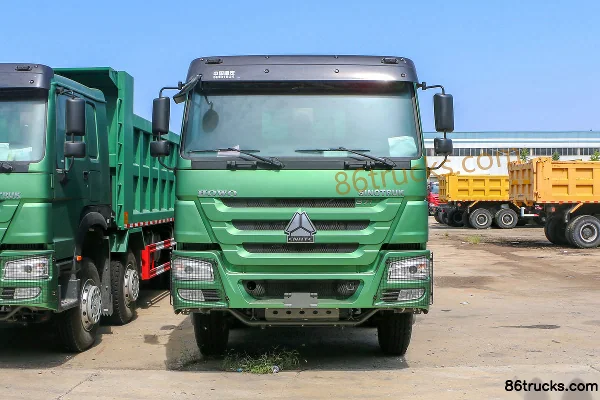 Sinotruk HOWO-7 375hp 8X4(12 wheels) 7.6m Dump Truck Exterior (2) | 86Trucks