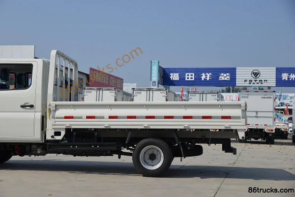 Foton Times Xiaoka Zhixing 1 95 ch 4X2(6 roues) 3,1 m cabine double avec plate-forme à ridelles, mini camion Carrosserie (2) | 86Trucks