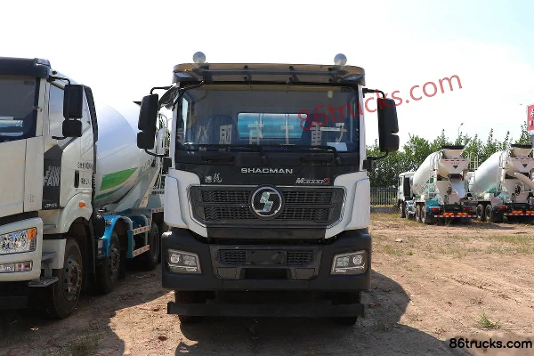 SHACMAN Delong M3000S 340 hp 8X4(12 wheels) Concrete Mixer Truck (Lingyu Brand) Exterior (2) | 86Trucks