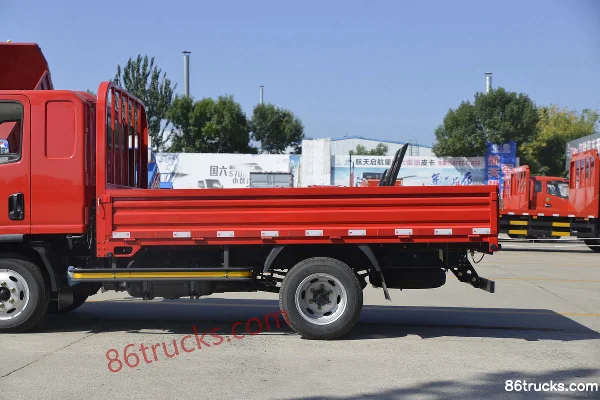 FAW Jiefang Hu VR 122hp 4X2(6 wheels) 3.37m half-row flatbed light truck (China VI) Body (3) | 86Trucks