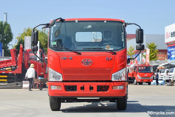 FAW Jiefang J6F cabine large 160 ch 4X2(6 roues) camion plateau 3,78 m avec demi-rideau (Fast Gear 8 vitesses) Extérieur (2) | 86Trucks
