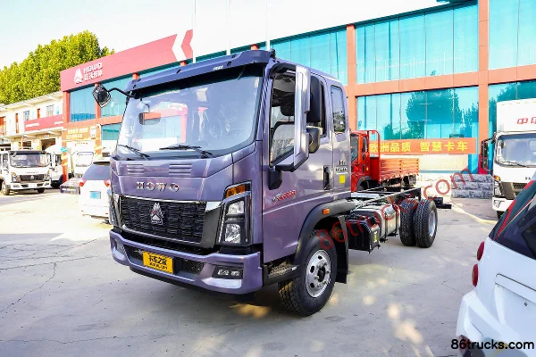 Sinotruk HOWO Tongshuai 190 hp 4X2(6 wheels) 4.85m Half Row Flatbed Cargo Truck (China VI) Exterior (3) | 86Trucks