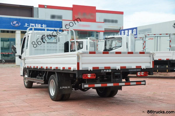 Yuejin Fuxing S80 95hp 4X2(6 wheels) 3.65m single-row flatbed light truck (China VI) Body (3) | 86Trucks