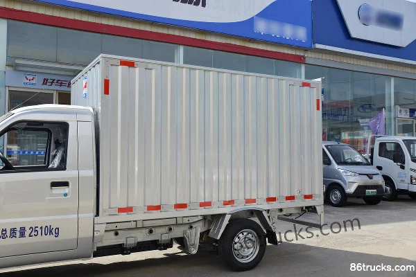 Wuling Electric Truck 2.5T 2.885m Single Row Pure Electric Van 41.6kWh 4X2(6 wheels) Body (1) | 86Trucks